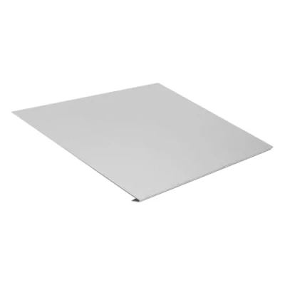 Immagine di INEFA Striscia di gronda in alluminio senza piega d&#039;acqua Lamiera per drenaggio del tetto, accessori grondaie, Made Germany 200cm, 1 pezzo argento
