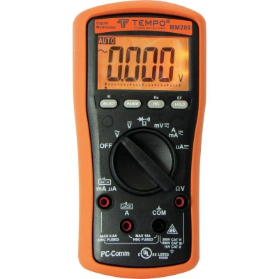 Immagine di Tempo Communications MM200 Multimetro portatile digitale CAT IV 300 V Display (Counts): 6000