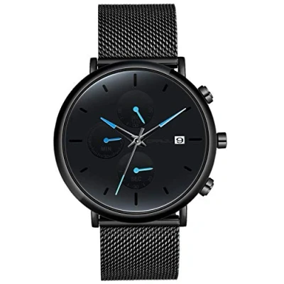 Immagine di SUPBRO Uomo Orologio da Polso al Quarzo Classico con Cassa Ultra Sottile Design Minimalista Quadrante Analogico Data Finestra