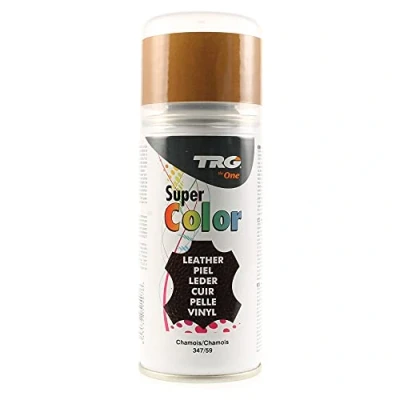 Immagine di TRG The One Super Color, colorante spray per scarpe in pelle, Marrone (347 Chamois), 150 ml
