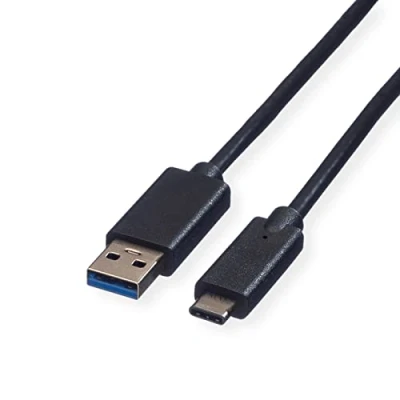 Immagine di Roline Cavo USB 3.2 Gen1 (USB 3.0) Spina A, C® 0.50 m Nero Schermato 11.02.9010