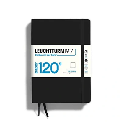 Immagine di LEUCHTTURM1917 364424 Taccuini 120 g/m² Paper Edition, Copertina rigida, Medium (A5), Nero, Bianco