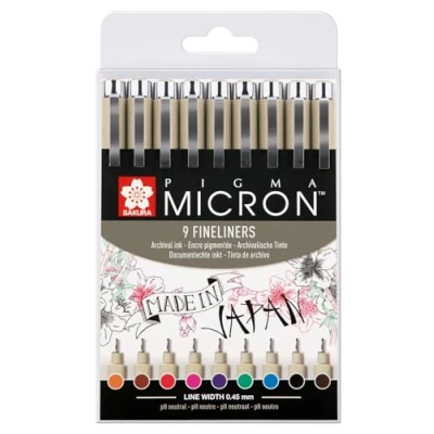 Immagine di Sakura Pigma Micron 9 feutres couleur