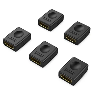 Immagine di BENFEI Accoppiatore HDMI, 5 Confezioni Adattatore da HDMI femmina a femmina, Supporto 4K 60 Hz, 3D e HDR