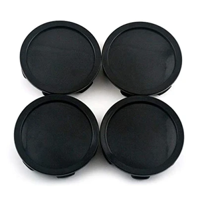 Immagine di RhinoTuning 4 coprimozzo per OZ Racing OD 74,5 mm ID 70 mm, colore nero, adatto Superforgiata S2000 ap2v2 ruota, M608 M242 81310409
