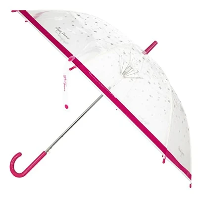 Immagine di Pepe Jeans Hydra Ombrello Rosa Poliestere con bastone in Alluminio, Rosa,
