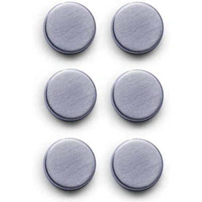 Immagine di Zeller 11203 Set di Magneti, Extra Forti, Stainless Steel, Argento, 0.1x2.7x0.8 cm, 6 unità