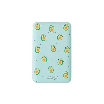 Immagine di WONDEE Mr Wonderful Power Bank 5000mAh Caricabatterie Portatile con Porta USB A QC 3.0 Charger &amp; C Powerbank with 2 Inputs 3 Outputs for iPhone x/XS/XR, Huawei, Xiaomi, Samsung Avocado