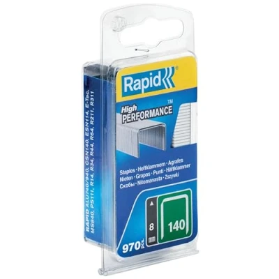 Immagine di Rapid 40109514 No. 140 Graffe a Filo Piatto 8 mm, Acciaio