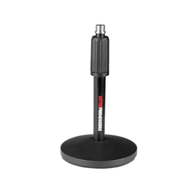 Immagine di Gator Frameworks (2) Confezione di supporti per microfono DESKTOP con cavi XLR da 3 m; (GFW MIC 2PK)