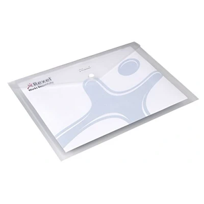 Immagine di REXEL Buste con bottone A4 Ice (conf.5) Trasparente 2101660