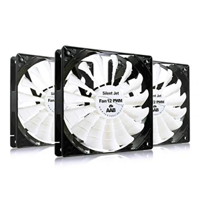 Immagine di AABCOOLING Silent Jet Fan 12 PWM una Silenziosa e Molto Efficiente 120mm Ventola per CPU, 4 Pin Fan, Ventilatore 12V, Processore 12cm, PC, 170m3/h 3 Pezzi 8,9 20,9 dB(A)