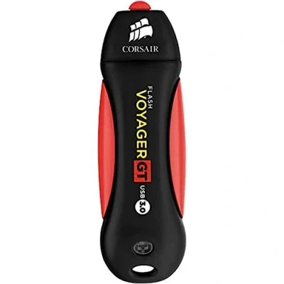 Immagine di Corsair Flash Voyager GT Unità USB 3.0 da 1 TB, Alte Prestazioni con o 2.0, Alloggiamento in Gomma Resistente, Impermeabile, Resistente Agli Urti, Nero/Rosso