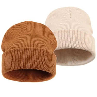 Immagine di DRESHOW 2 Pezzi Toddler Beanie Bambini Cappelli Invernali Morbida Maglia Unisex Cappello per Ragazzi Ragazze Caldo 6 Mesi 7 Anni