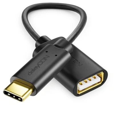 Immagine di deleyCON USB 2.0 OTG C/A 0.2m A C Nero