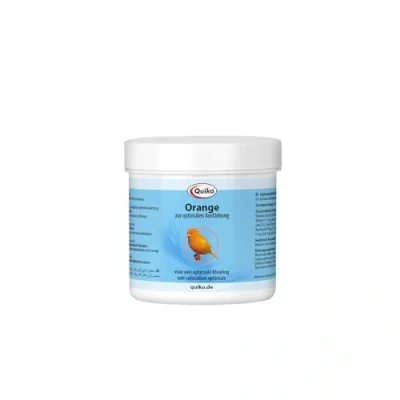 Immagine di Quiko arancione 100g Mangime complementare Per canarini Norwich e Yorkshire una colorazione ottimale l&#039;intensificazione del colore piumaggio