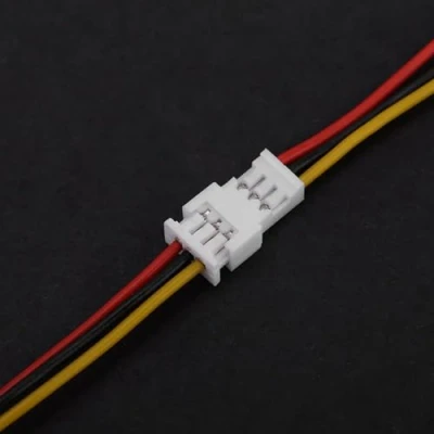 Immagine di Confezione da 20 connettori JST ad angolo, connettore maschio femmina a 3 pin / 1,25 mm con cavi(3pin)