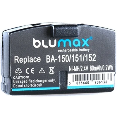 Immagine di Blumax, batteria di ricambio per Sennheiser BA150, BA151, 152; 2,4 V, 80 mAh; adatta cuffie wireless A200, HDI 302, 380, HDR4, HDR6, HDR30