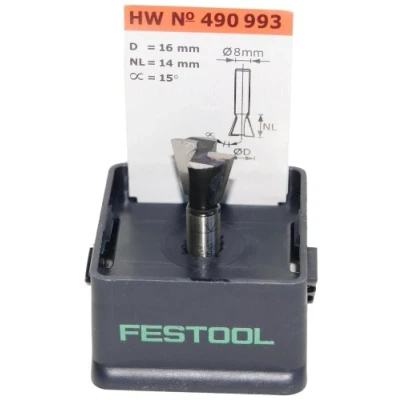 Immagine di Festool Fresa per giunzioni a coda di rondine HW S8 D16/13,5/15