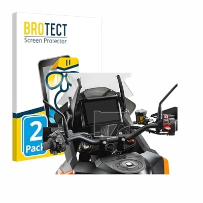 Immagine di brotect Pellicola Protettiva per KTM 1290 Super Adventure S 2021 TFT 7&quot; Display del tachimetro Protezione Schermo (2 Pezzi) [Trasparente,