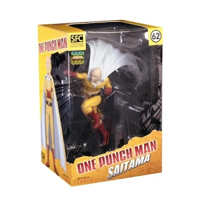 Immagine di ABYstyle Studio Abysse Corp One Punch Man Action Figure Saitama 1:10 Scale Stampato in PVC, confezione regalo.