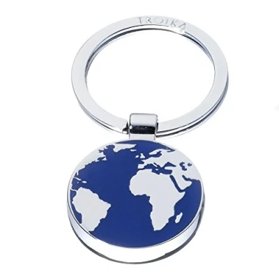Immagine di Troika AROUND THE WORLD Portachiavi ad anello e catena 7 centimeters Multicolore (Silber Blau)
