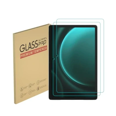 Immagine di Pellicola salvaschermo per Samsung Galaxy Tab S9 (11 pollici) / FE (10,9 in vetro temperato, durezza 9H, antigraffio, custodia amichevole, senza bolle (2 pezzi)