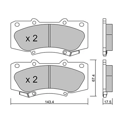 Immagine di METELLI 22 0937 0 Kit pastiglie freno con segnalatore acustico usura TOYOTA: HILUX 3 Pick up, Pritsche/Fahrgestell (KUN1, TGN3, TGN2, TGN1,