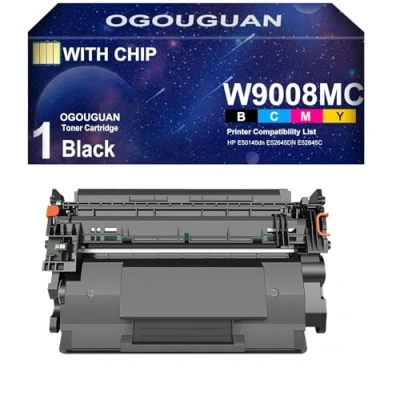 Immagine di OGOUGUAN ompatible Cartuccia Toner Nero di Ricambio per W9008MC con Chip Laserjet Managed E50145dn E52645DN E52645C