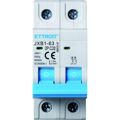 Immagine di IXTRIMA Interruttore Magnetotermico Automatico, 2P 32A 220V 6kA, Bipolare MCB C32