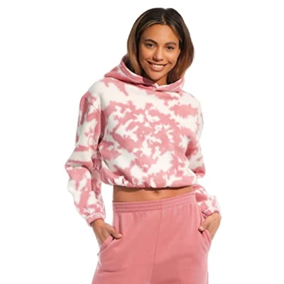 Immagine di Light &amp; Shade Felpa Corta con Cappuccio da Donna, Rosa Malva, S