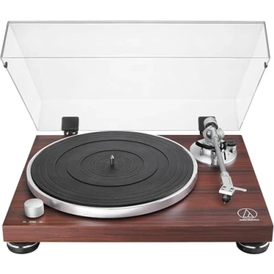 Immagine di Audio Technica LPW50BTRW Giradischi Wireless con Trazione a Cinghia Palissandro