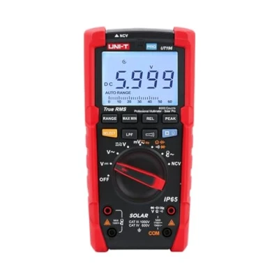 Immagine di UNI T UT196 True RMS Multimetro Digitale Solare per Sistema di Alimentazione Manutenzione 1700 V DC/1500 AC, 3000A IP65 2 m Goccia