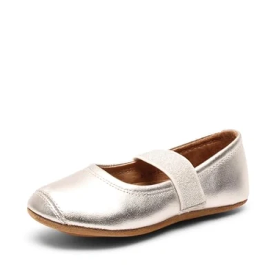 Immagine di Bisgaard Ballet Pantofole per bambini, Taglia: 35, Silver Pelle