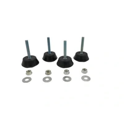 Immagine di RASMACOR Antivibrante a pavimento per Ammortizzare Climatizzatore Esterno Silentblock M8 4x Supporto in Gomma isolamento dalle vibrazioni