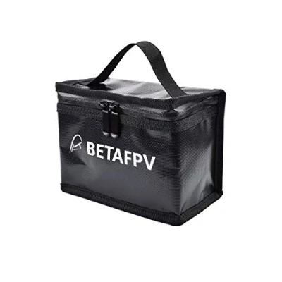 Immagine di BETAFPV Fireproof Explosionproof Waterproof Safe Lipo Battery Bag for FPV Whoop Storage Charging Fire And Water Resistant Highly Sturdy Double Zipper Guard