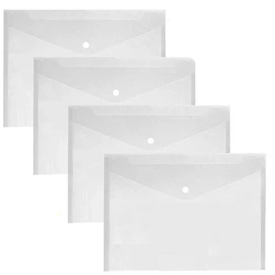 Immagine di LATERN 30 Pezzi Cartelline Trasparenti A4 Plastica Cartellina Portadocumenti Cartellette Pulsante File Organizer per Casa Ufficio Scuola Documenti
