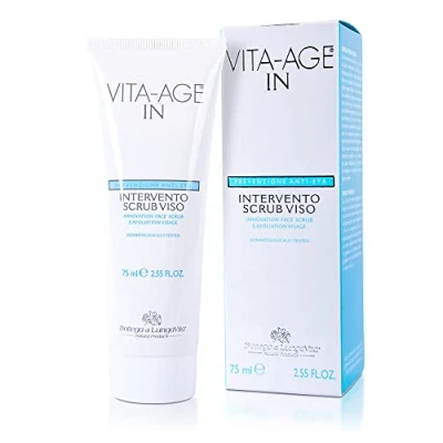 Immagine di BOTTEGA DI LUNGA VITA INTERVENTO SCRUB VISO AGE IN LungaVita 75 ml Rimuove le cellule morte, favorendo il ricambio con nuove