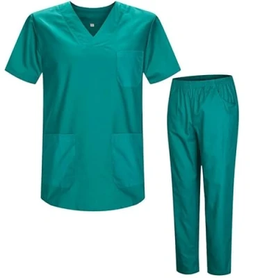 Immagine di MISEMIYA Uniformi Unisex Set Camice Uniforme Medica con Maglia e Pantaloni Mediche sanitarie Ref.8178 5XL, Verde 21