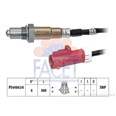 Immagine di FACET 10.7609 Sonda lambda Made in Italy OE Equivalent riscaldato, planare, Filettatura prelubrificata 4 FORD: FIESTA 5, Fusion Station Wagon