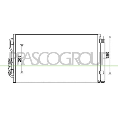 Immagine di PRASCO BM028C001 Condensatore con essiccatore 15 13 Alluminio 620 R 134a BMW: 1 Hatchback, 3 Touring, 2 Coupe