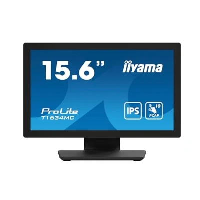 Immagine di Iiyama ProLite T1634MC B1S Monitor touch screen ERP: E (A G) 39.6 cm (15.6 pollici) 1920 x 1080 Pixel 16:9 25 ms HDMI ™, DisplayPort, VGA IPS LCD