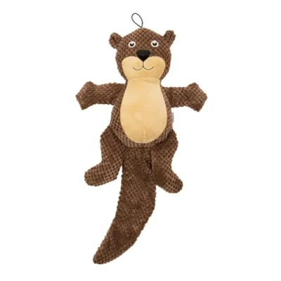 Immagine di Record Gioco per cani in Peluche Plushy con Squeaker ed Effetto Crunchy Giocattolo Resistente alla Masticazione Castoro, 50 cm