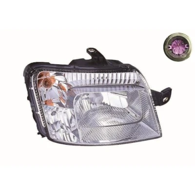 Immagine di ABAKUS 661 1141RMLDEMN fari Dx H4 cristallino per veicolo circolazione con motore regolazione assetto P43t FIAT: Panda II Hatchback