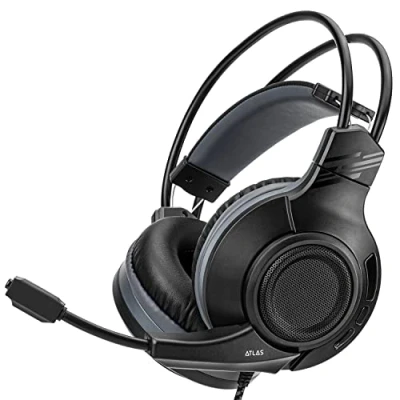 Immagine di NITHO ATLAS Cuffie Gaming per PS4/PS5/Switch/Xbox One/Xbox Series XS/PC/Mobile, Stereo con Microfono Pieghevole, Driver da 50 mm, Archetto Leggero Nero, Adattatore PC incluso