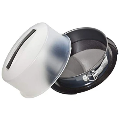 Immagine di Zenker Deluxe Tortiera apribile con Piatto smaltato Super Resistente ai Graffi, Acciaio, Nero, 28 cm