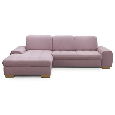 Immagine di CAVADORE Lexi Angolo, ingegnerizzato Materiale: Legno Poliuretano Tessuto, Rosa Antico, 275 x 82 173