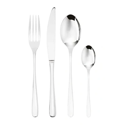 Immagine di Sambonet Taste 52553 G2 Set di Posate da Tavola monoblocco in acciaio inox 18/10, per 12 persone, 48 pezzi: forchette, cucchiai, coltelli, cucchiaini tè