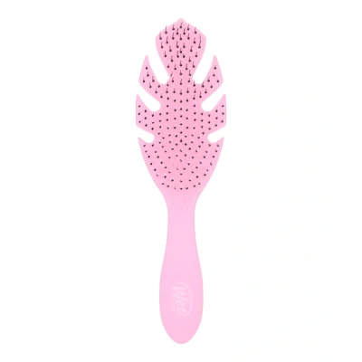 Immagine di Wet Brush Go Green, spazzola districante per capelli, rosa, con setole ultra morbide IntelliFlex che scorrono attraverso i grovigli e allentano delicatamente nodi, riducendo al minimo dolore, doppie