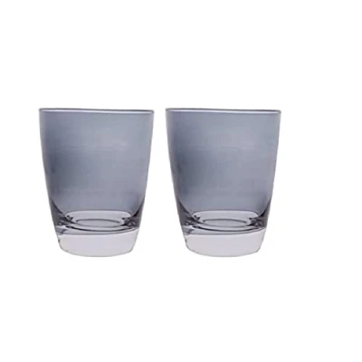 Immagine di Excelsa Happy Colour Set Bicchieri Acqua, Vetro, Grigio, 2 Pezzi